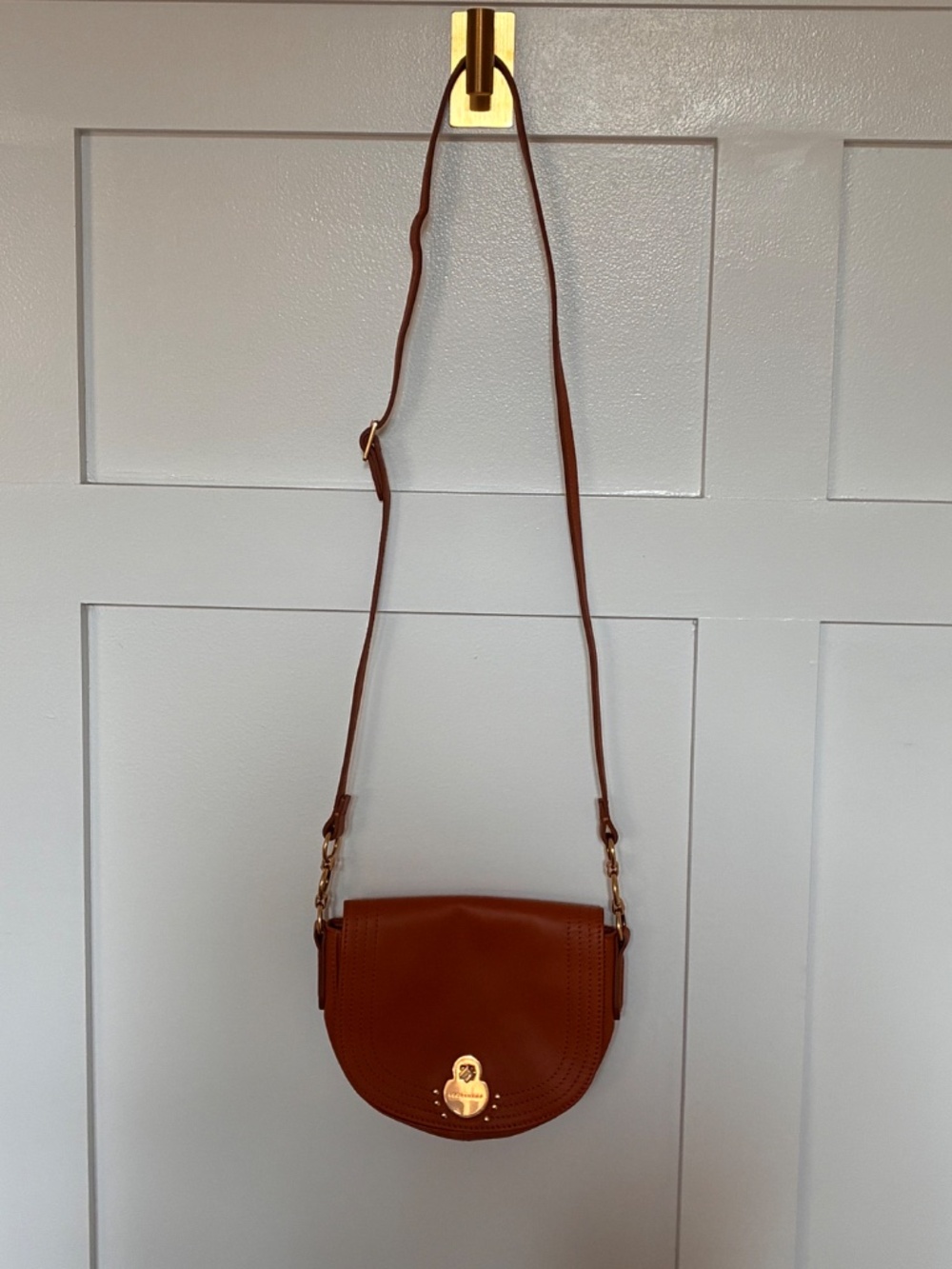 Longchamp orange leather Cavalcade crossbody - Picture 2 of 15